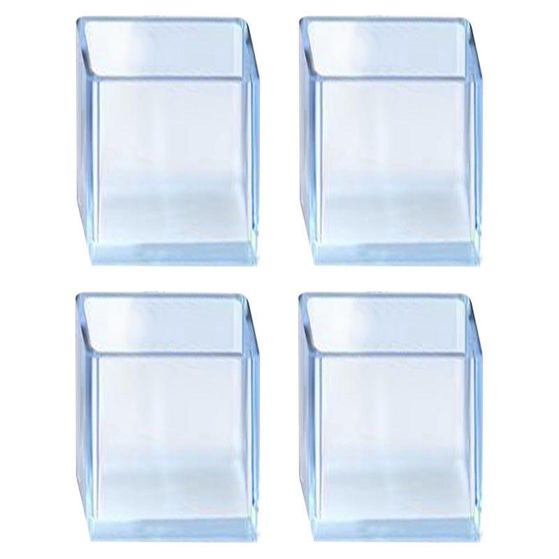 4Pcs/Set 25*50mm Rectangular Clear Rubber Chair Leg Floor Protectors Chair Leg Caps Protection Covers No Scratches Table Feet Protectors 4Pcs/Set 25*50mm Rectangular Clear Rubber Chair Leg Floor Protectors Chair Leg Caps Protection Covers No Scratches Table Feet Protectors